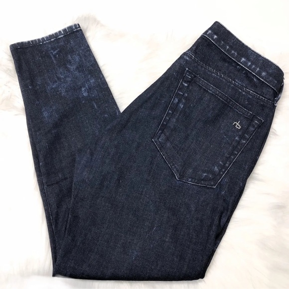 Rag & Bone Ice Blue Dash Trouser Cropped Jeans - Picture 2 of 7